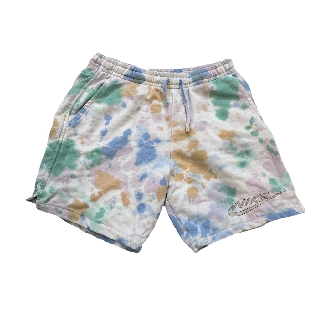 Nike Sportswear Club+ French Terry Bold-Dye Shorts Men's Medium FN1840-406 NWT